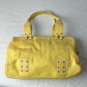 Cole Haan Yellow Shoulder Bag with Structured Design